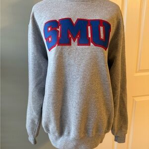 SMU Southern Methodist University Sweatshirt Crewneck Medium Champion